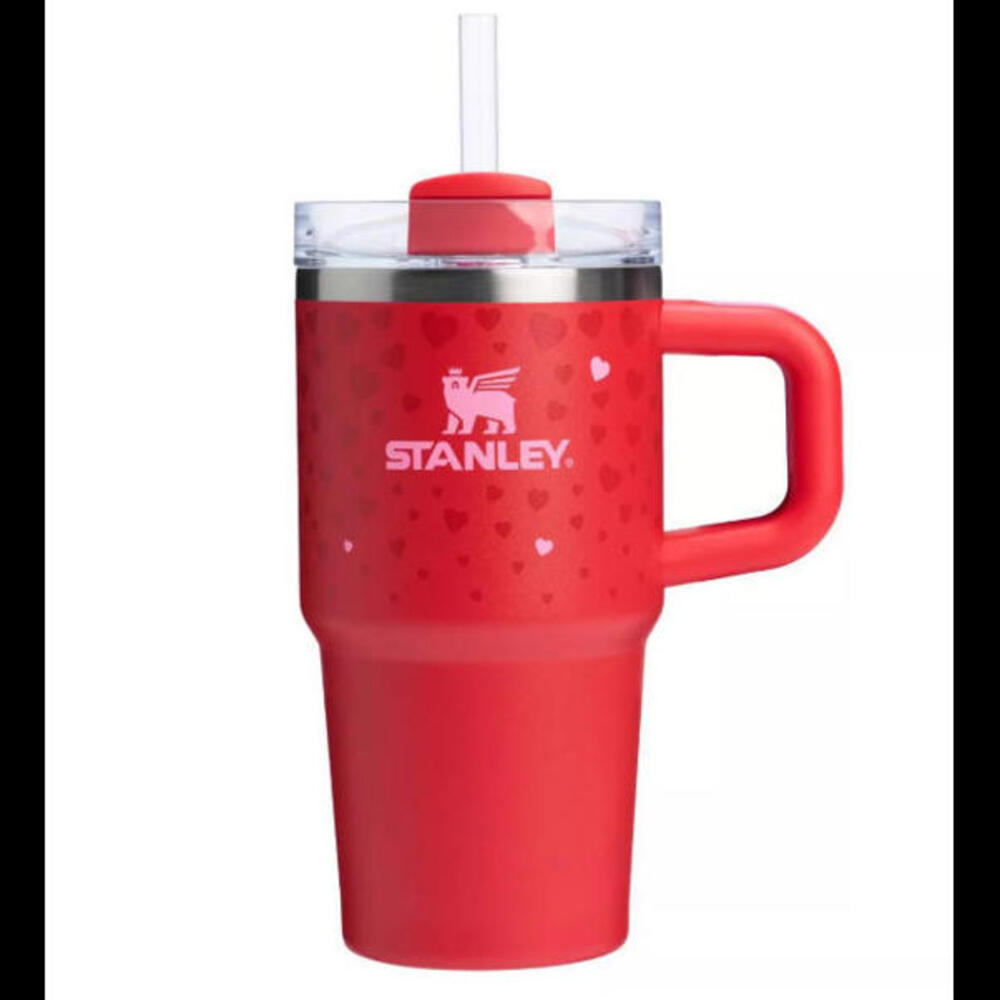 Stanley 20 OZ Tumbler Valentine's Day Red RUBY HEARTS Brand New IN HAND